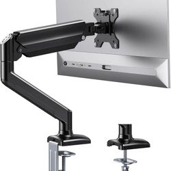 New ErGear Single Monitor Arm for 13-36 inch Screens, Adjustable Gas Spring Monitor Mount Holds up to 22 lbs, Computer Monitor Stand W/ VESA Mount, C-