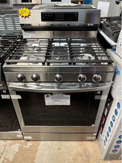 New! Samsung 6.0 Cu Ft  Smart Freestanding Gas Stove
