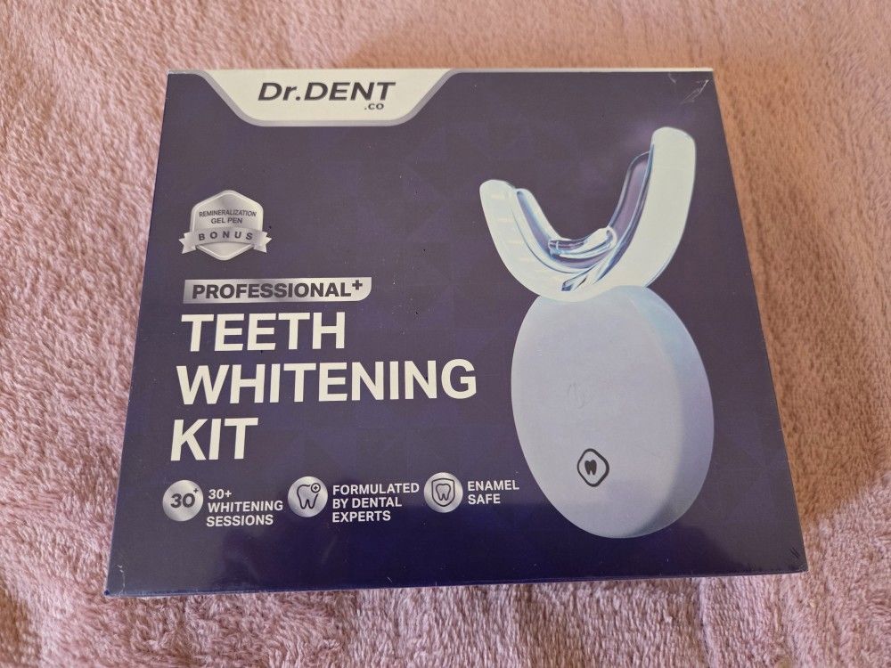 New Professional LED Teeth Whitening Kit Carbamide Peroxde Sensitivity Free Formula