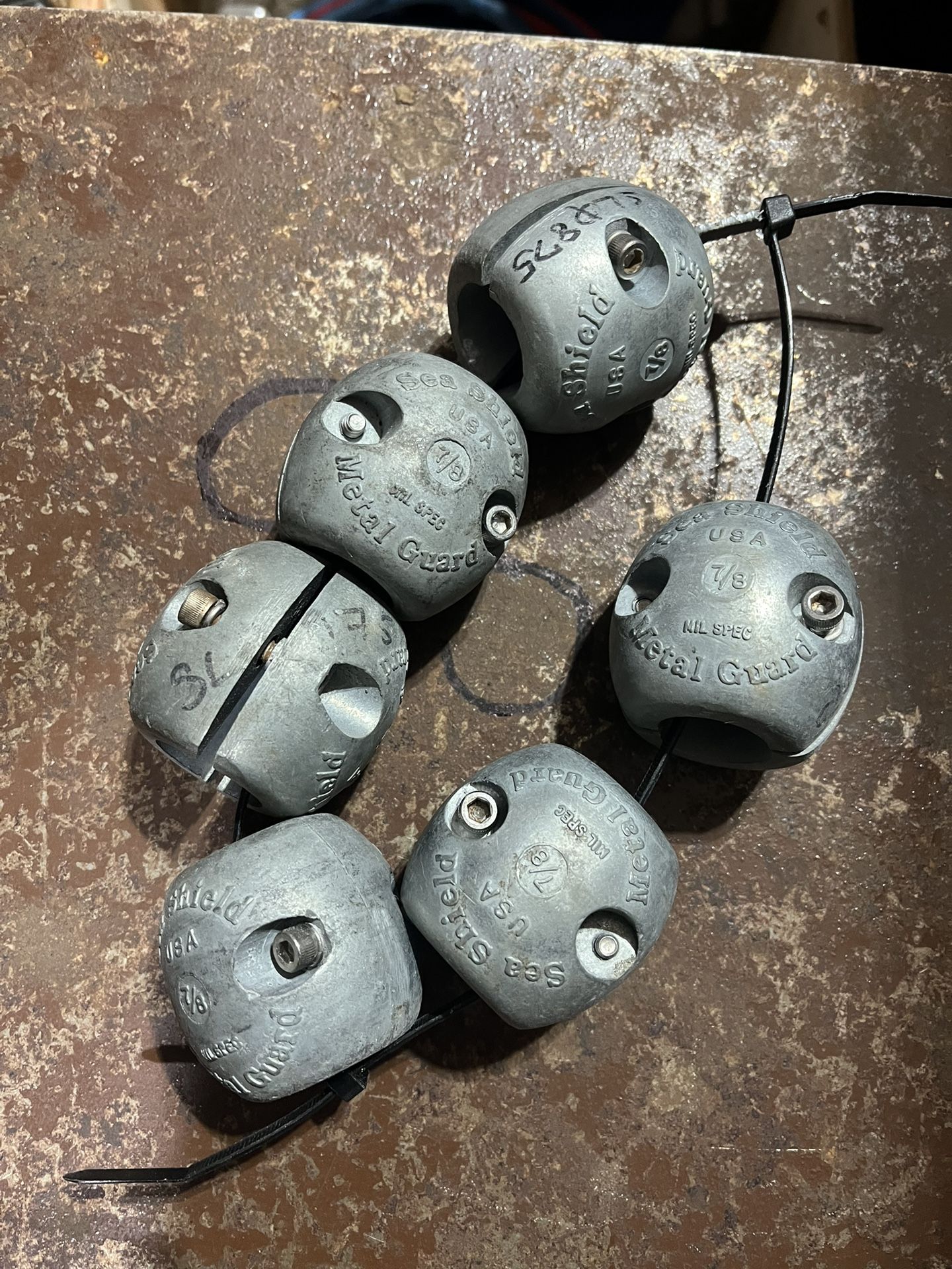 6 Sea Shields Metal Guards 7/8” # SL0875