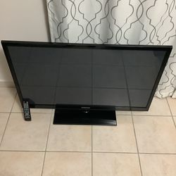 * SAMSUNG * 43” HIGH DEFINITION PLASMA TV WITH REMOTE , STAND AND HDMI CABLE . LIKE NEW . EXCELLENT CONDITION . MUST SEE TO APPRECIATE .