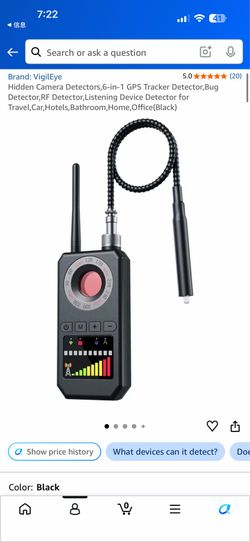 Hidden Camera Detectors,6-in-1 GPS Tracker Detector