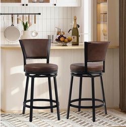 Counter Height Bar Stools Set of 2, 25 in