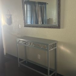 Console Table and Mirro 