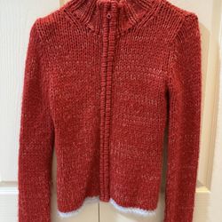 Old Navy XS Knit Zip Sweater Jacket – Wool Blend – Cozy