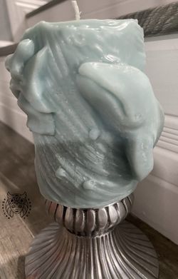 Gray Whale Pillar Candle