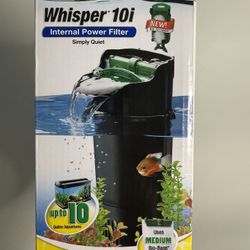 TETRA Whisper 10i In Tank Aquarium Filter 10 Gallon New No Disposal Filter