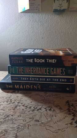 Books Of all Genres! The maiden's (annotated), they both die in the end, book thief, the inheritance games