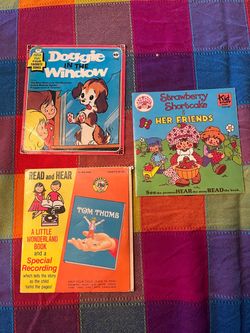 Vintage Children's Read-Along Records Lot of 3