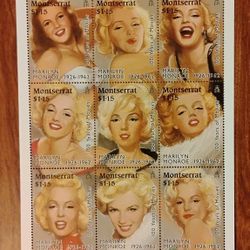 100 Years of Movies Marilyn Monroe stamps-It is available 
