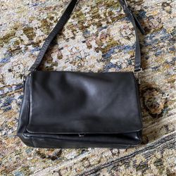 Womens Coach Briefcase - Black Leather 