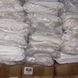 1 Dozen White Zippered Pillow Cases