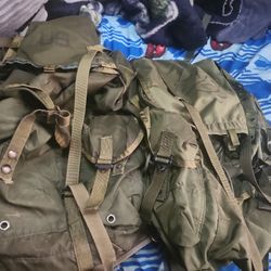 Vietnam era Alice Bags With Desert And Woodland straps