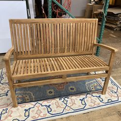 Teak Patio Garden Bench (new)