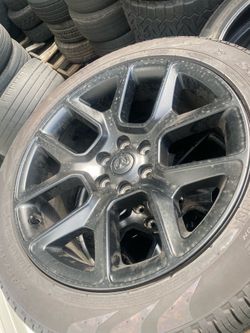 Brand new rims and tires for a Dodge ram