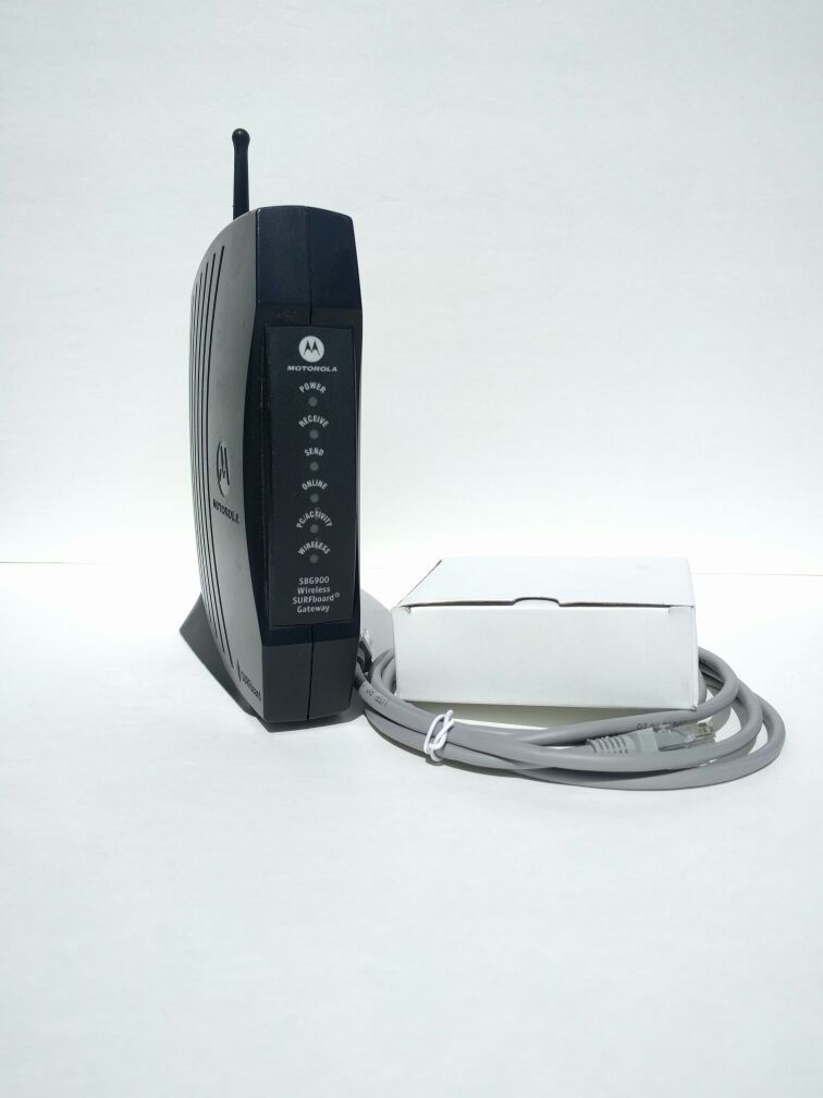 Motorola SBG900 Wireless Cable MODEM 50 Mbps