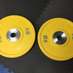 Titan Fitness 15Kg Bumper Plates