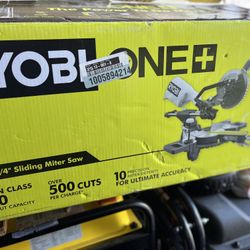 Ryobi One 18v 7-1/4 Inch Sliding Miter Saw