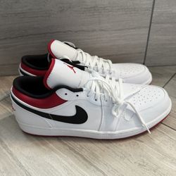Air Jordan 1 Low White / Gym Red Size 15
