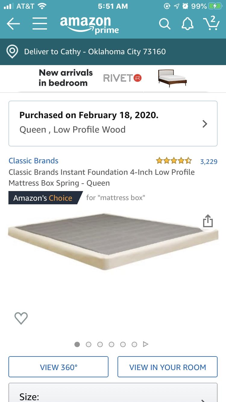 Queen Size Low Profile Wood Mattress Boxspring