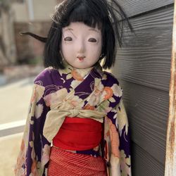 Antique Japanese Geisha Dolls Kimono Empress