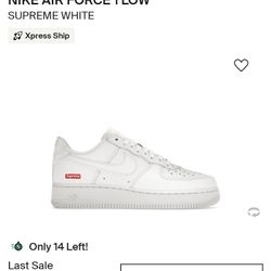 Supreme Air force 1 White Size 11