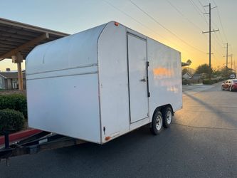 8.5 x16 x7 high trailer door opening clearance is. 101 inches