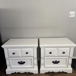 White Nightstands 