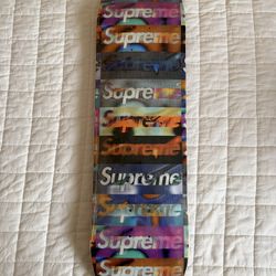 Supreme Distorted Logo Skateboard Deck
