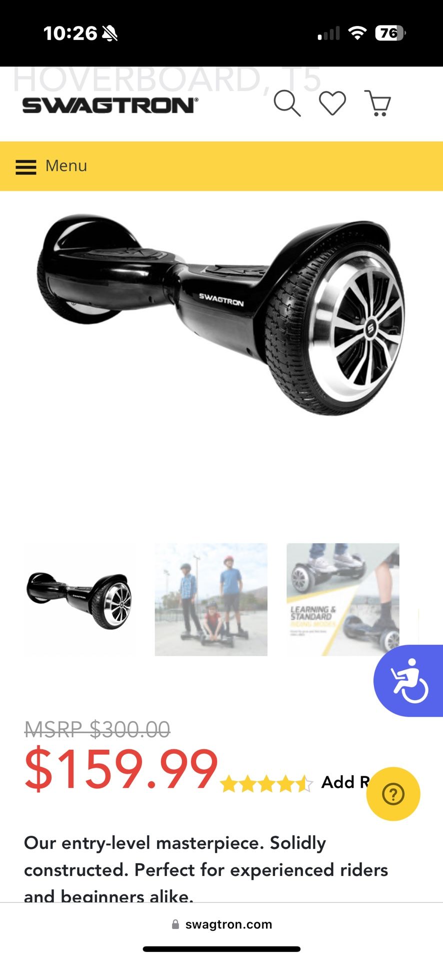SWAGTRON Hoverboard