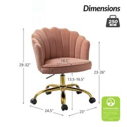 Pink Scalloped Chair