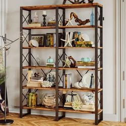 Industrial 12-Shelf Bookcase – Heavy Duty