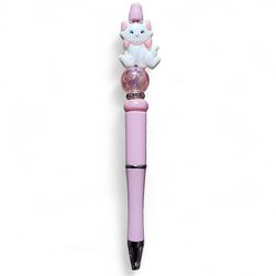 Marie From The Aristocats Disney Beaded Ballpoint Twist Pen Topper