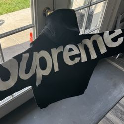 Supreme Big Logo Jacquard Hooded Sweatshirt 