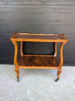 Vintage Two-Tier Bar Cart