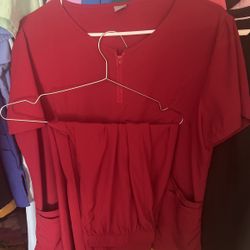 Scrub Top And Bottom 