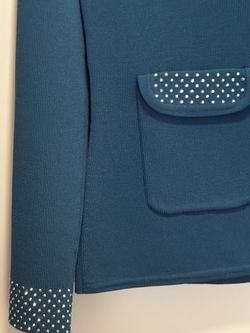 A woman Jacket Teal Color Medium Original Price $240