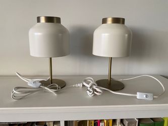 Brass table lamps- pair