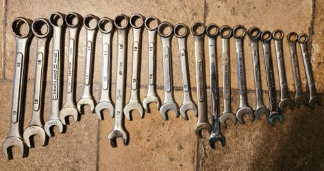 Various Brands Combination Wrench Set of 20