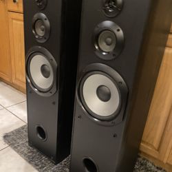 8” Three-way Sony Floor Speakers 