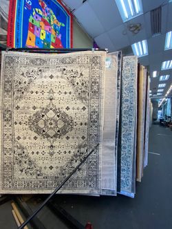 5x7 Area Rugs carpet rugs persian design thick colors beige black