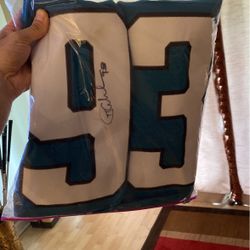 Tyson Alualu Authentic Singed Jacksonville Jaguars Jersey