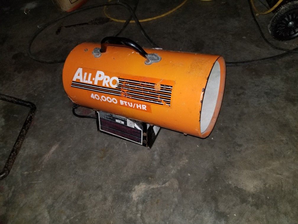 ALL - PRO propane heater good condition $100 obo