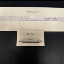 Apple Magic Keyboard & Magic Mouse Brand New In Box (sealed)