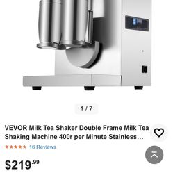 VEVOR Milk Tea Shaker Double Frame Milk Tea Shaking Machine 400r
