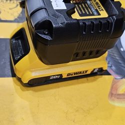 DEWALT 2.0 BATTERY AND CHARGER 