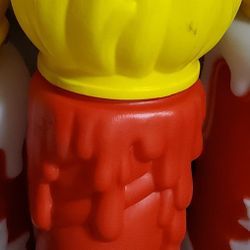 Candle /red/ Blowmold/ Vintage
