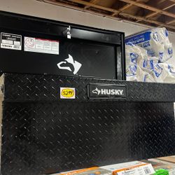 Husky Chest Truck Tool Box in Aluminum 40.8 in. Full Size Matte Black