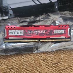 (2) 8GB Ballistix Sport Ram 2666MHz