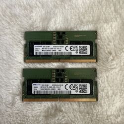 Samsung 16GB DDR5 Laptop RAM  - 2x8GB SO-DIMM 5600MHz 